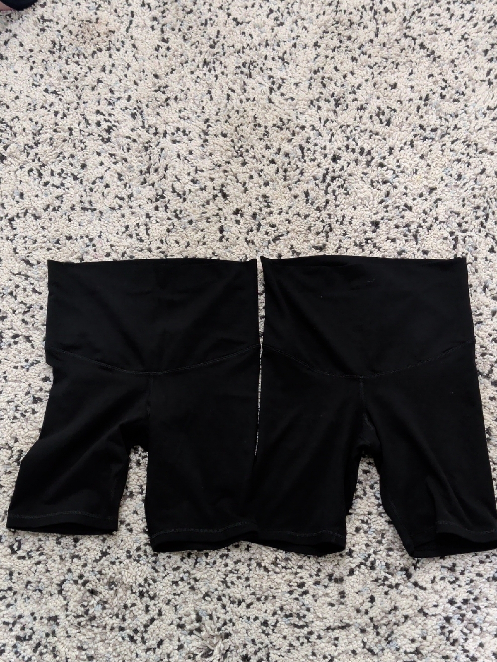 Old Navy Black Active‎ Maternity High-Rise Shorts (Set Of 2)